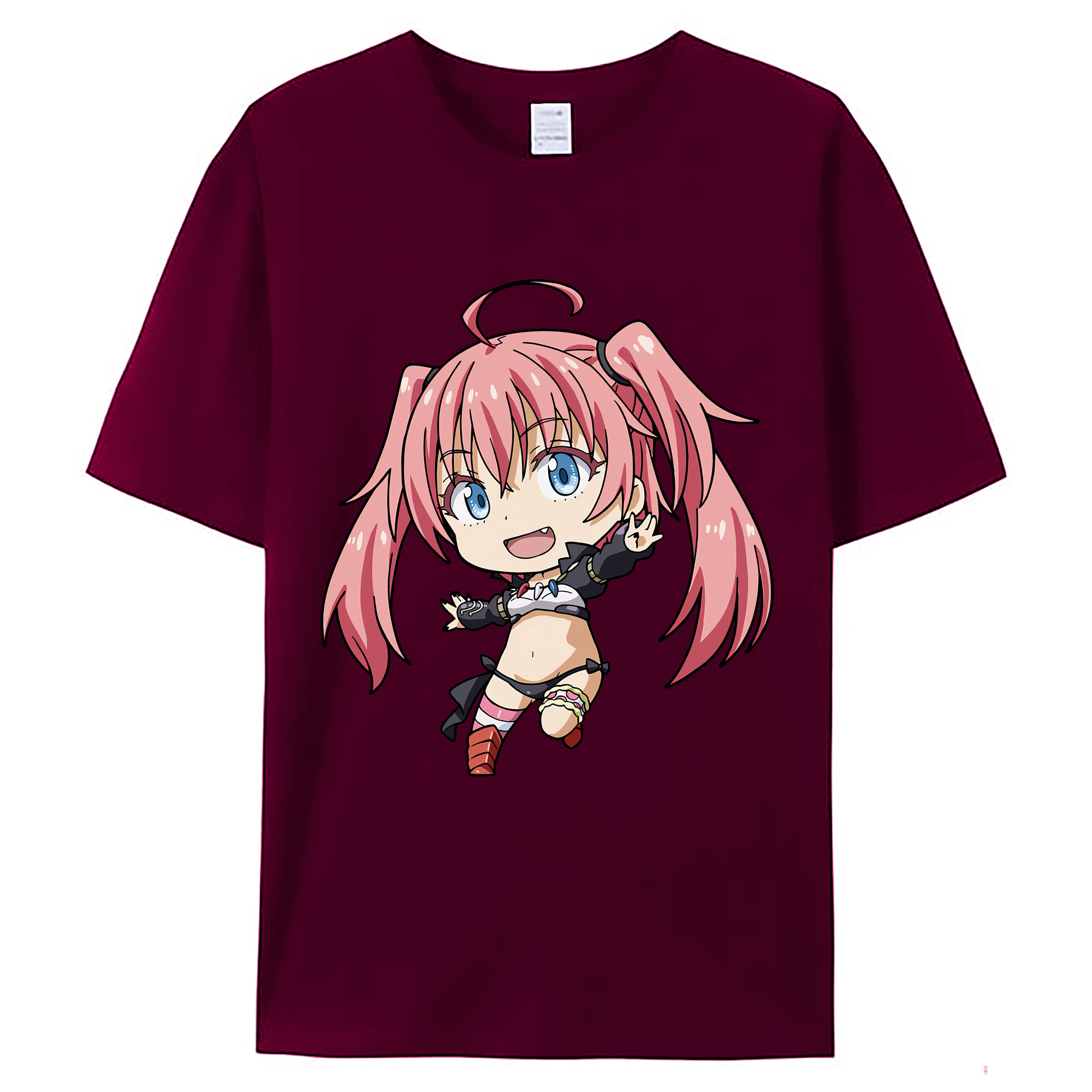 （画像用） 転スラ Regarding Reincarnated to Slime レディースカジュアルプリントTシャツ（綿100％）